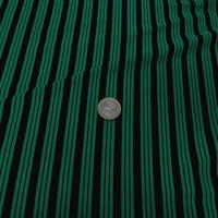 Lycra vert emeraude rayures et lignes noires 3