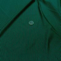 Lycra vert satine a rayure noire0