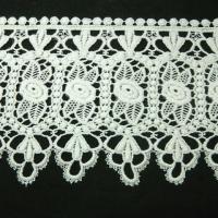 Macrame blanc bouton de rose et larme 2