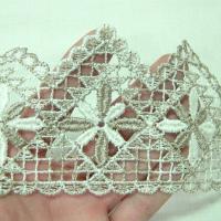 Macrame blanc ceruse ficelle fleur etoilee et zigzag 1