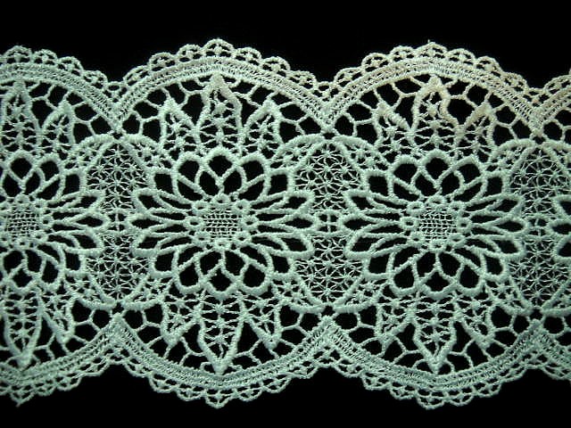 Macrame blanc ellipse 2