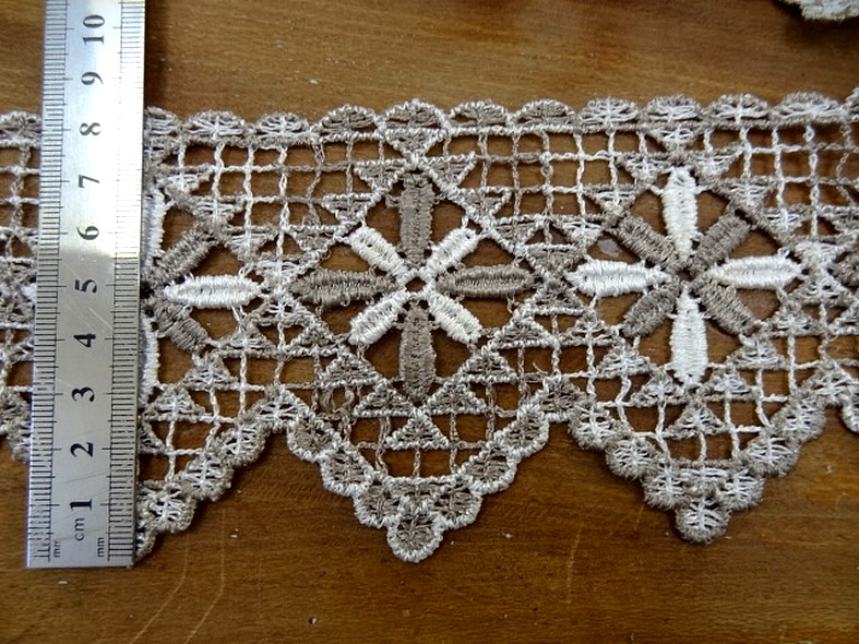 Macrame ceruse ficelle motif zigzag fleur etoilee 2