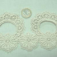 Macrame ecru fleur et colerette 1 