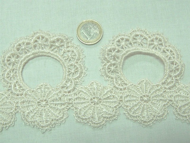 Macrame ecru fleur et colerette 1