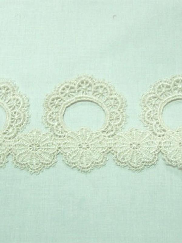 Macrame ecru fleur et colerette 2 