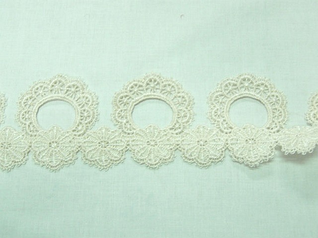 Macrame ecru fleur et colerette 2