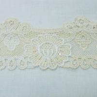 Macrame ivoire fleur soleil et trio de boucles 3 