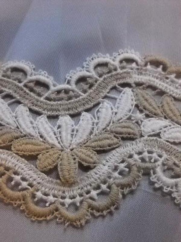 Macrame zigzag bicolore