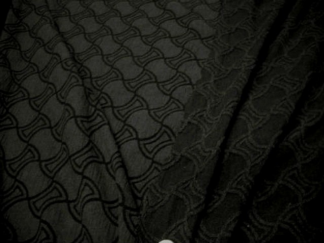 bi stretch taupe et cachou motif carreaux chantournes 2