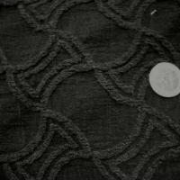 bi stretch taupe et cachou motif carreaux chantournes 3