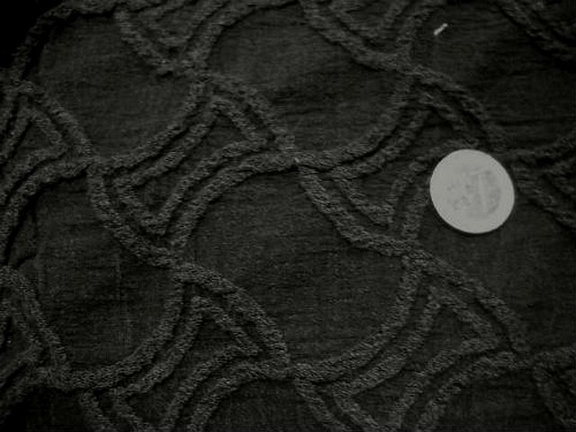 bi stretch taupe et cachou motif carreaux chantournes 3