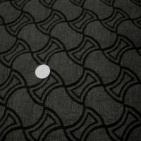 bi stretch taupe et cachou motif carreaux chantournes 4