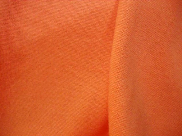 Maille coton jersey lycra orange 1