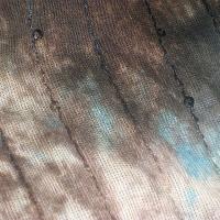 Maille coton marbree marron bleu a sequins 1