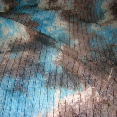 Maille coton marbree marron bleu a sequins 2 