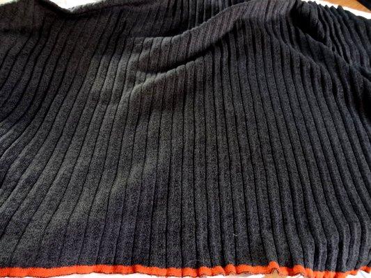 Maille coton polyester gris foncé chinée 001