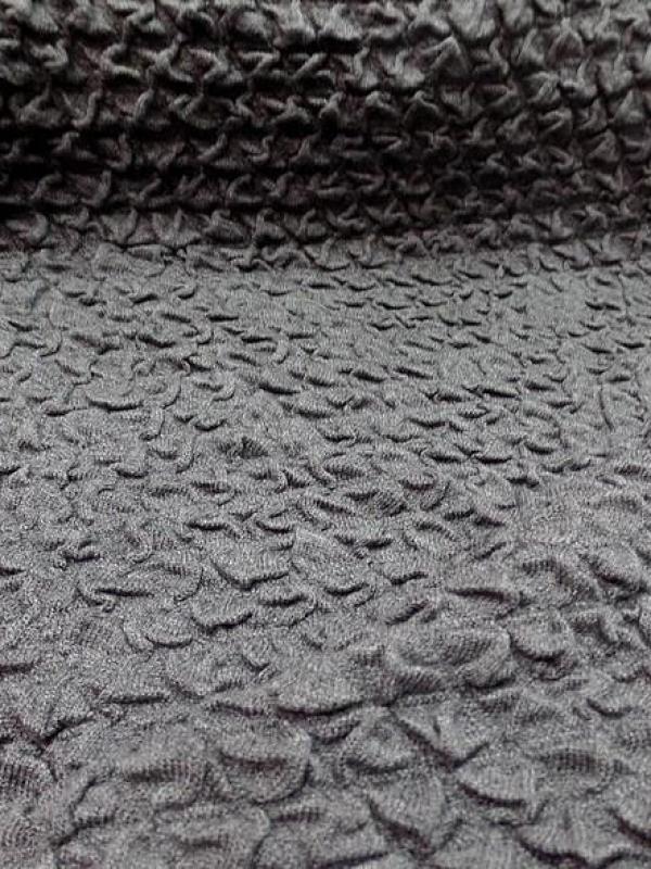 Maille de laine bouillonee gris moyen 2 