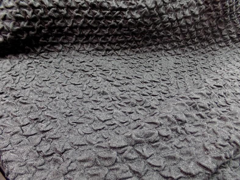 Maille de laine bouillonee gris moyen 2