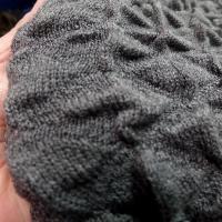 Maille de laine bouillonee gris moyen 4