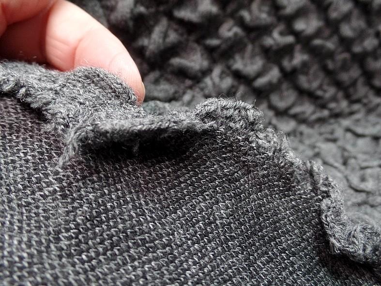 Maille de laine bouillonee gris moyen 7