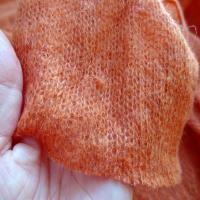 Maille de laine melangee teinte abricot 3
