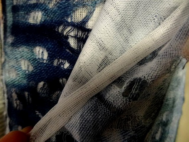 Maille double tissus motifs la marine