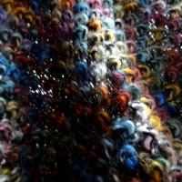 Maille epaisse bouclee multicolore 3