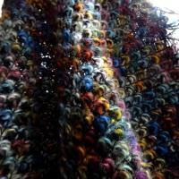 Maille epaisse bouclee multicolore 4