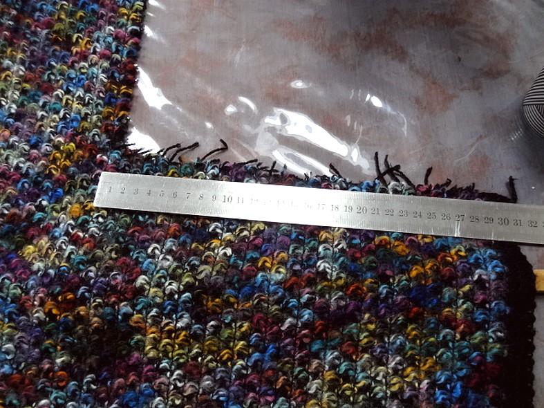 Maille epaisse bouclee multicolore 5