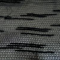 Maille fantaisie ajouree gris moyen et noir 3