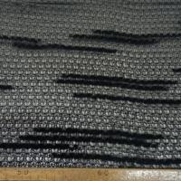 Maille fantaisie ajouree gris moyen et noir 4