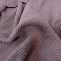 Maille jersey laine melangee rose poudre 1