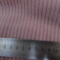 Maille jersey laine melangee rose poudre 2