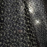 Maille lainage bleu marine motif japonais 5 