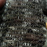Maille lainage marron glace chine a picots 4 