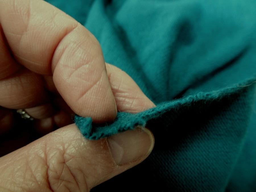 Maille lainage melange bleu canard 4 1