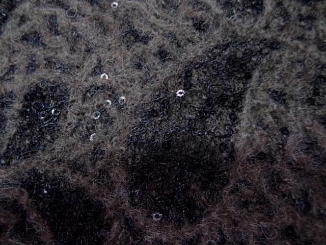 Maille laineuse cannelle cachemire et sequins