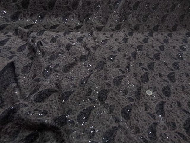 Maille laineuse cannelle cachemire et sequins 1