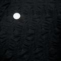 Maille lycra noire chevrons plisses fantaisie 1 
