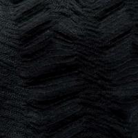 Maille lycra noire chevrons plisses fantaisie 2