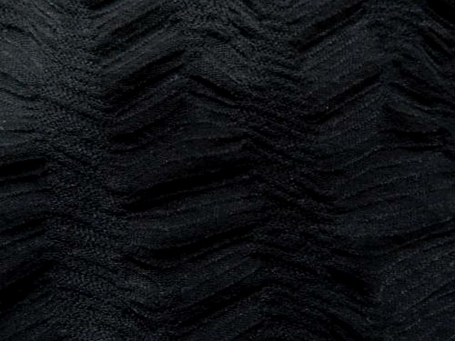 Maille lycra noire chevrons plisses fantaisie 2