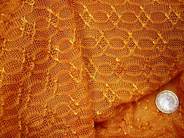 Maille motif maillon teinte jus d orange 2