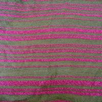 Maille rayee olive et rose cherry 1