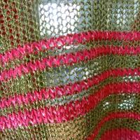 Maille rayee olive et rose cherry 3