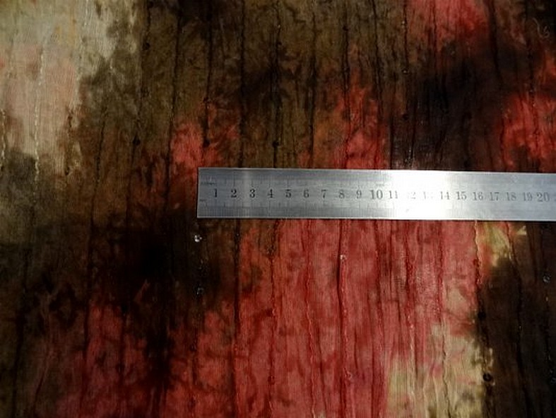 Maille resille coton marbre rose a sequins 2