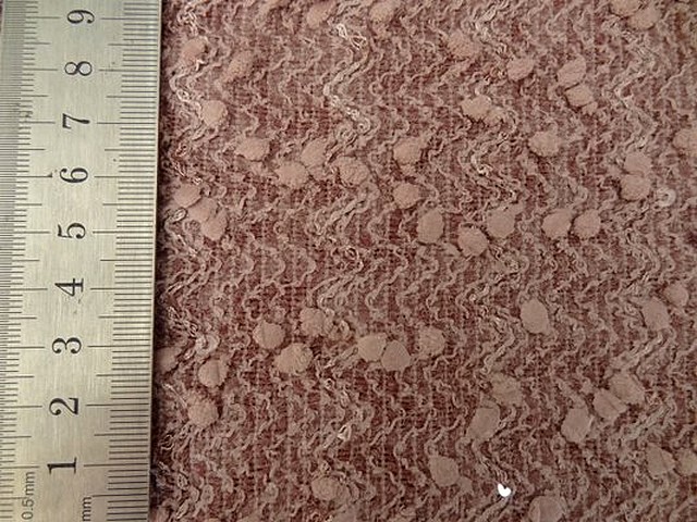 Maille rose poudre a picots et sequins 02