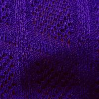 Maille tricotee motif carreaux indigo 2