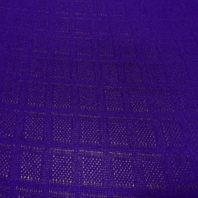 Maille tricotee motif carreaux indigo 4 1