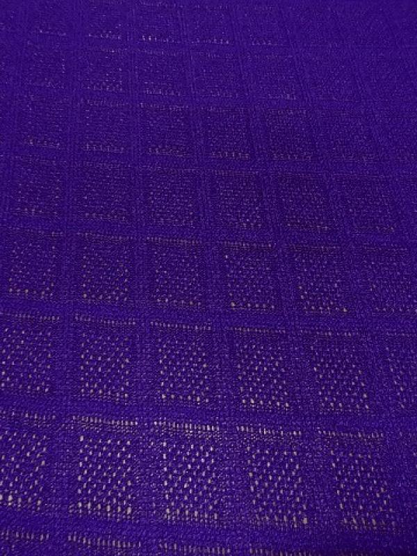 Maille tricotee motif carreaux indigo 4 1