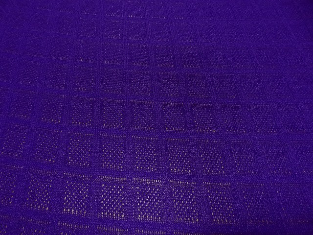 Maille tricotee motif carreaux indigo 4 1